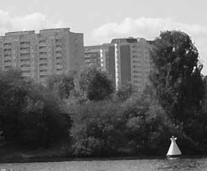 Вид на квартиры Красногорье со стороны Павшинской поймы